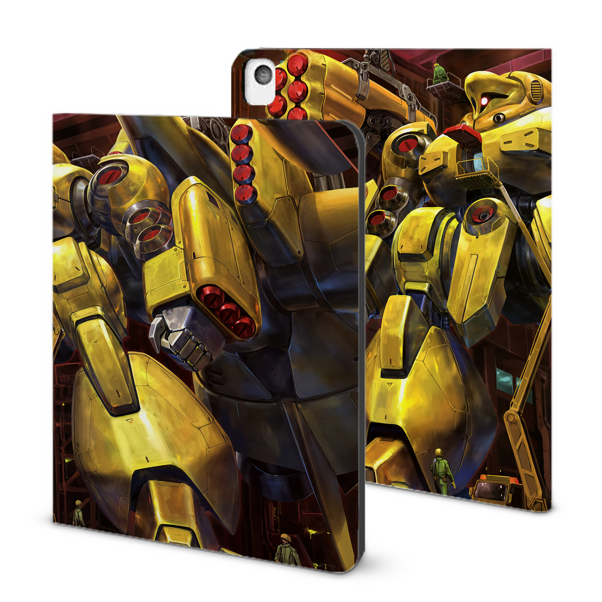 （画像用） 機動戦士ガンダム Mobile Suit Gundam IPadケース ペンホルダー付き ブックスタイルデザイン